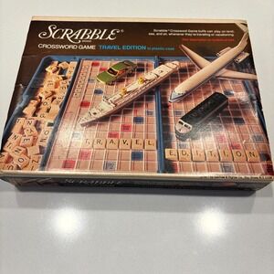 Vintage Scrabble Travel Edition Game Selchow Righter Complete w Box 1977